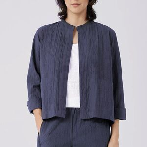 Eileen Fisher Silk Blend Blazer Sz M